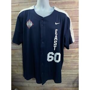 NWOT Nike Baseball States Play Invitational Jersey Mens XL Blue MLB #60